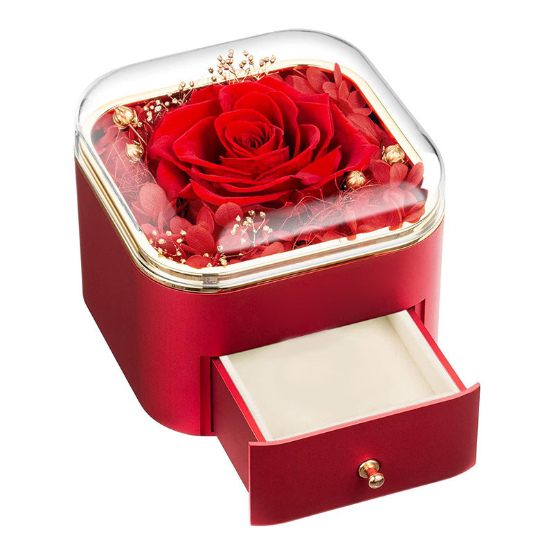 Romantic Rose Drawer Jewelry Box