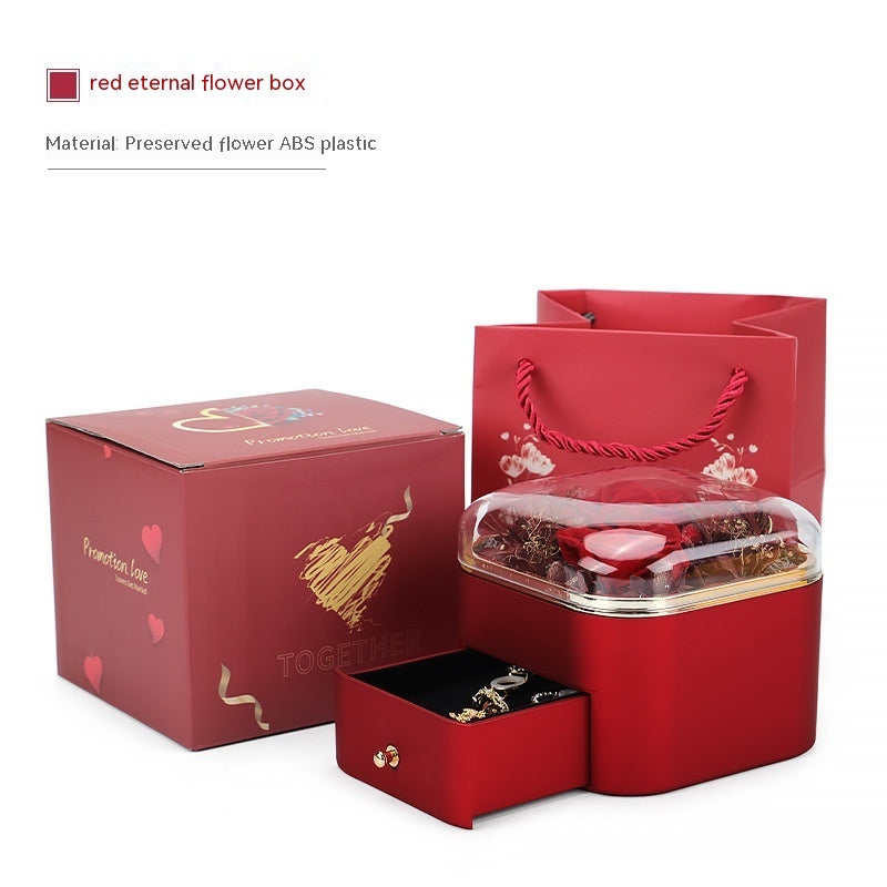 Romantic Rose Drawer Jewelry Box