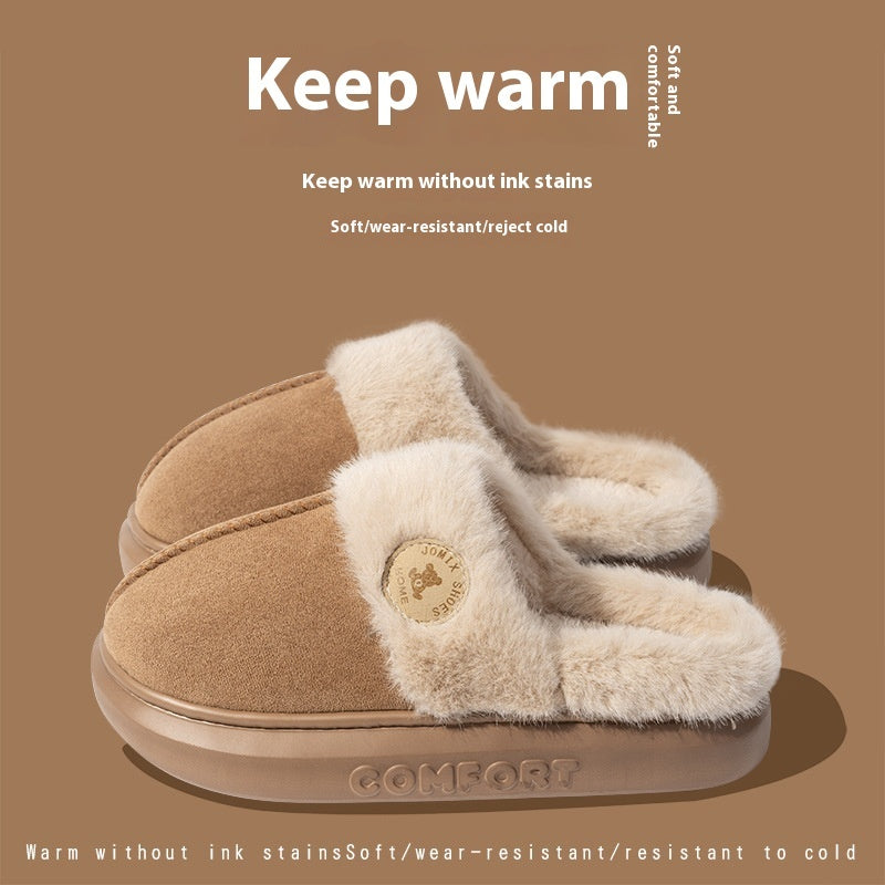 New Plush Slippers for Women & Men – Warm Winter Indoor Fleece Shoes