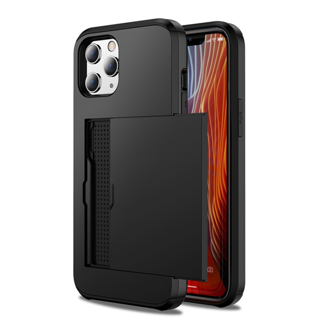 AMZER Hybrid Credit Card Case With Holster for iPhone 12 Max