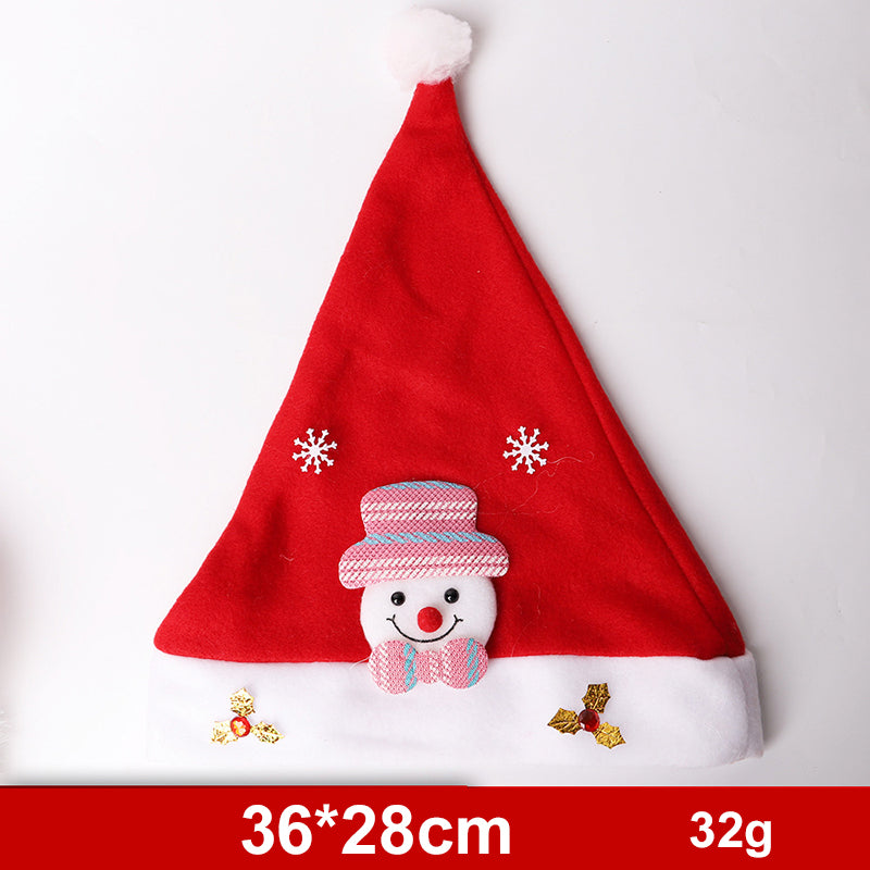 Fashion Snowman ElK Santa Claus Hats Xmas Gift Decoration