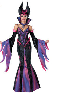 Halloween Queen Costume for Women – Royal Witch Dress Up Outfit for Halloween Party & Cosplay