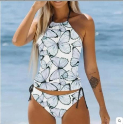 Butterfly Print Beach Bikini