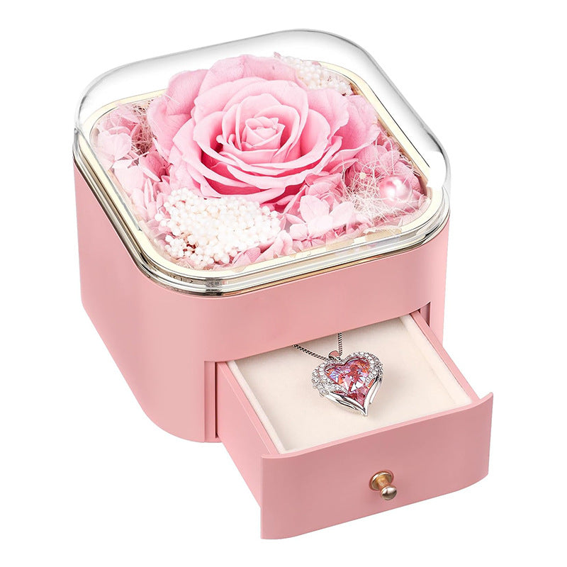 Romantic Rose Drawer Jewelry Box