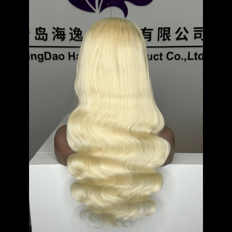 30 Inch Blonde Body Wave HD Lace Front Wig – 13x4 Transparent Human Hair Wig for Black Women