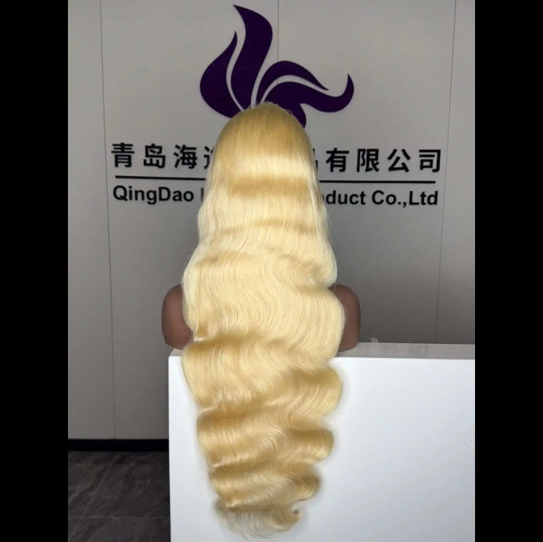 30 Inch Blonde Body Wave HD Lace Front Wig – 13x4 Transparent Human Hair Wig for Black Women