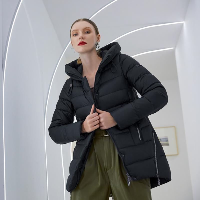 womens long winter coat with hood