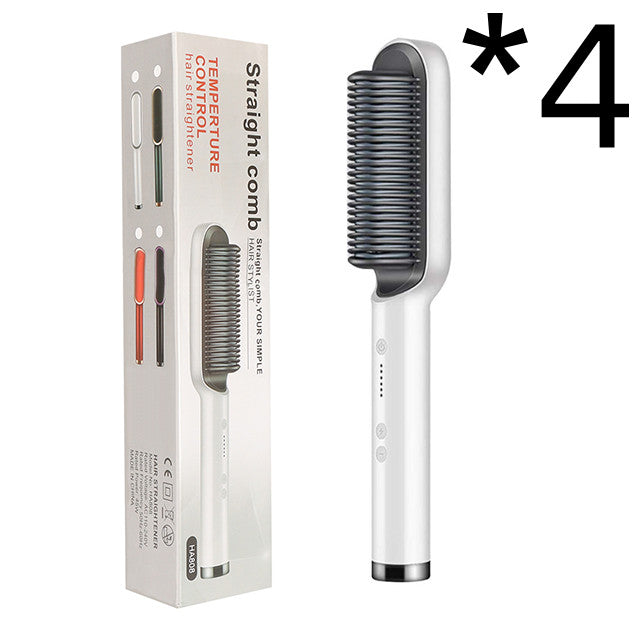 2-in-1 Ionic Hair Straightener & Curling Brush