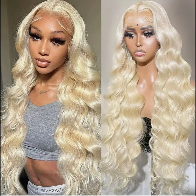 30 Inch Blonde Body Wave HD Lace Front Wig – 13x4 Transparent Human Hair Wig for Black Women