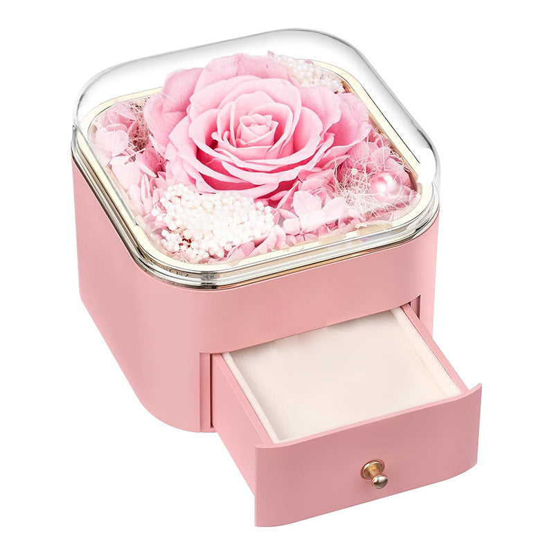 Romantic Rose Drawer Jewelry Box