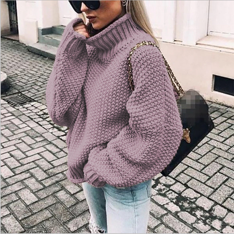 chunky turtleneck sweater