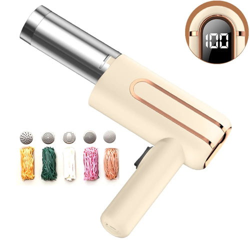 5 Molds Wireless Ramen Pasta Making Machines Electric Portable Noodle