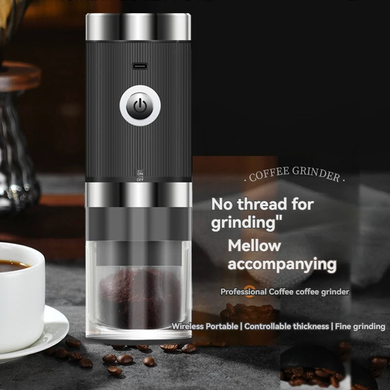 Portable Electric Coffee Grinder USB Charging 1500MAH Wireless Fully