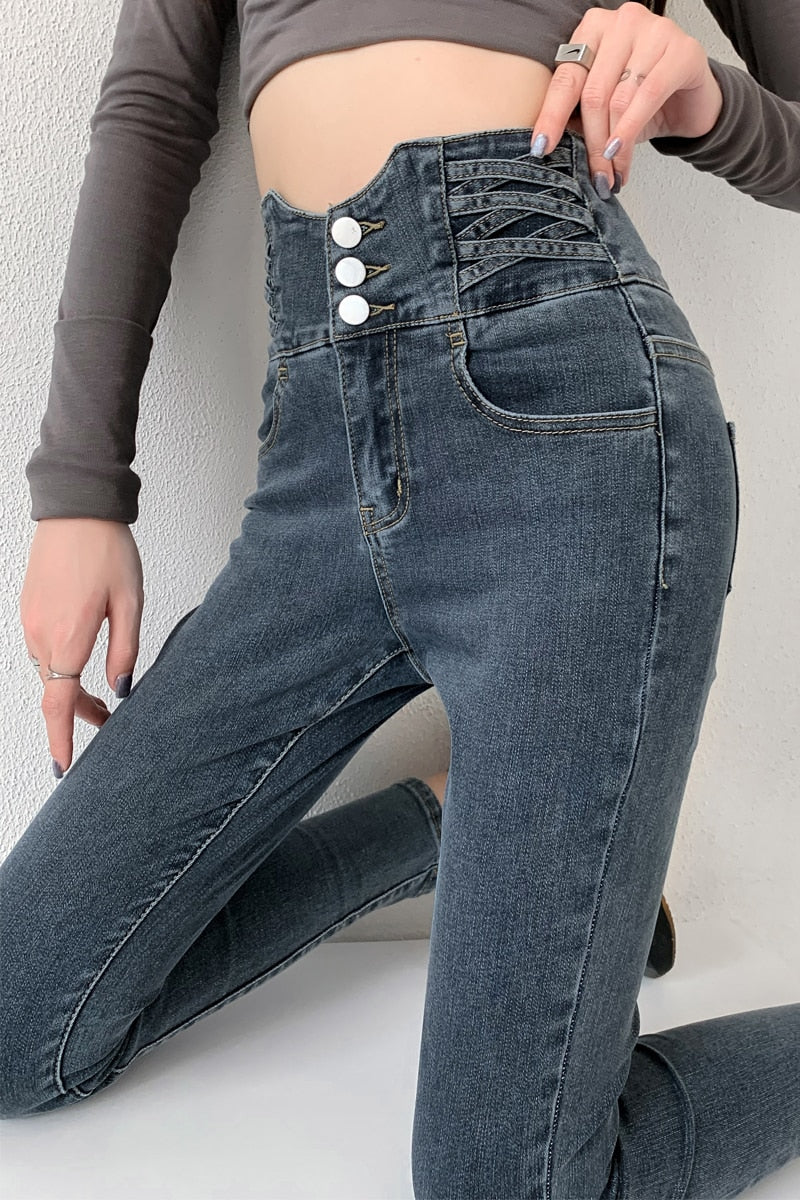 ladies pencil jeans
