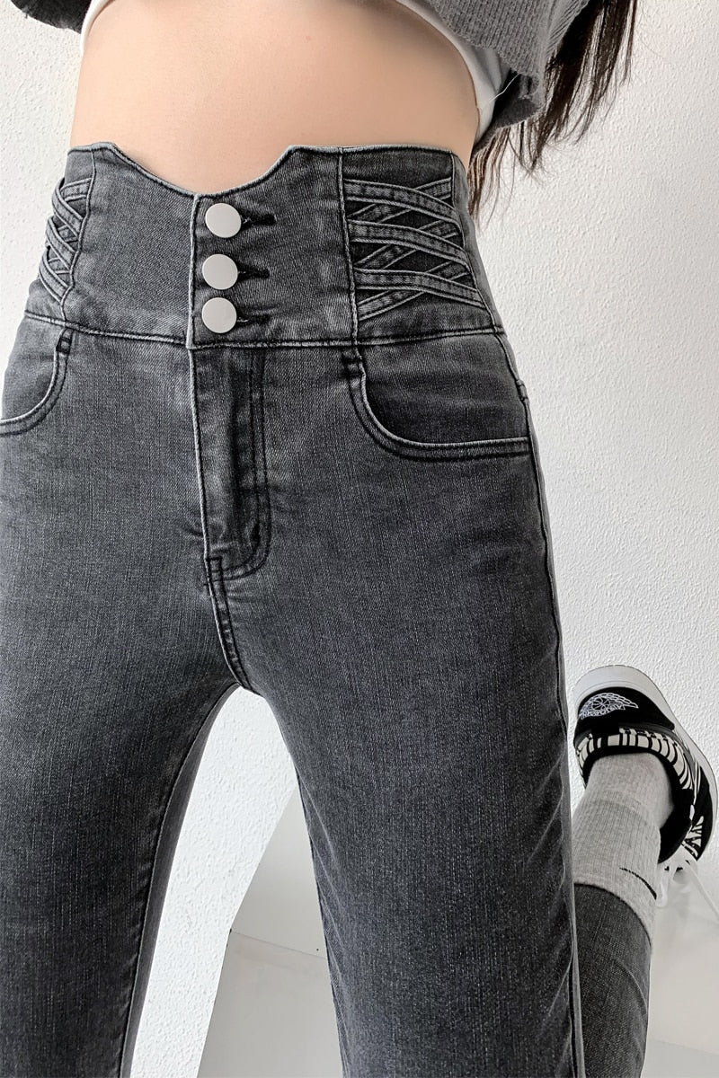 ladies pencil jeans