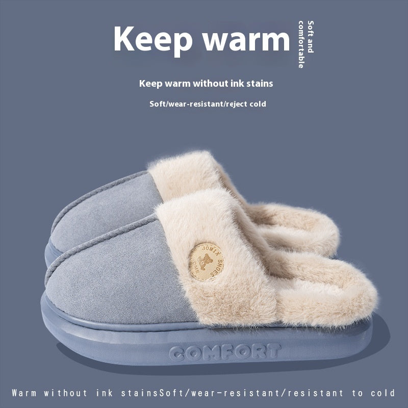 New Plush Slippers for Women & Men – Warm Winter Indoor Fleece Shoes