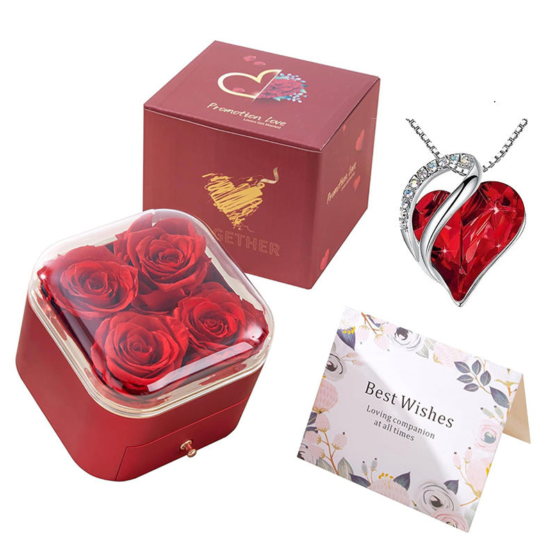 Romantic Rose Drawer Jewelry Box