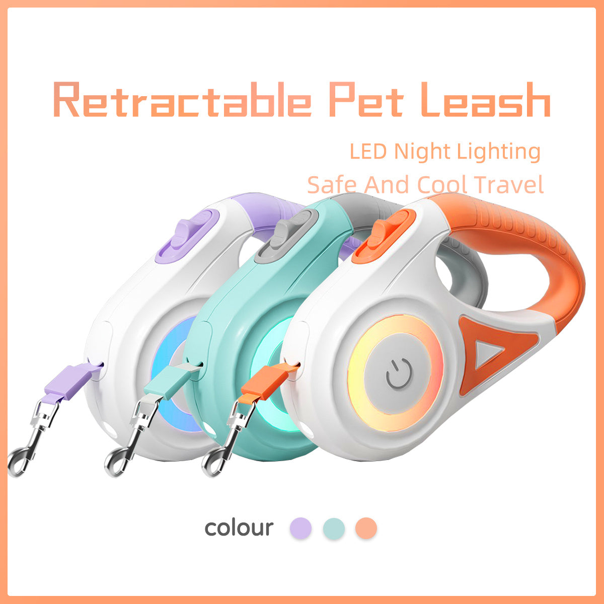 Dog leash and collar set