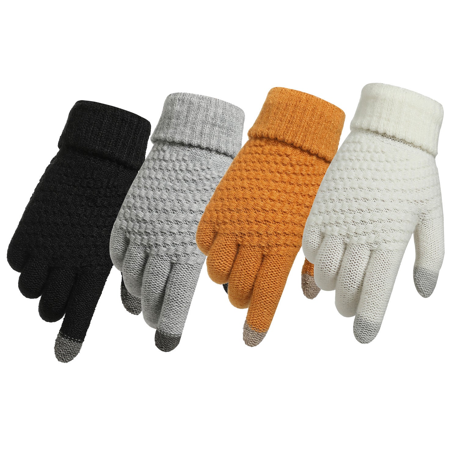 Men's Cashmere-like Thickened Reverse Needle Jacquard Women's Fashionable Warm