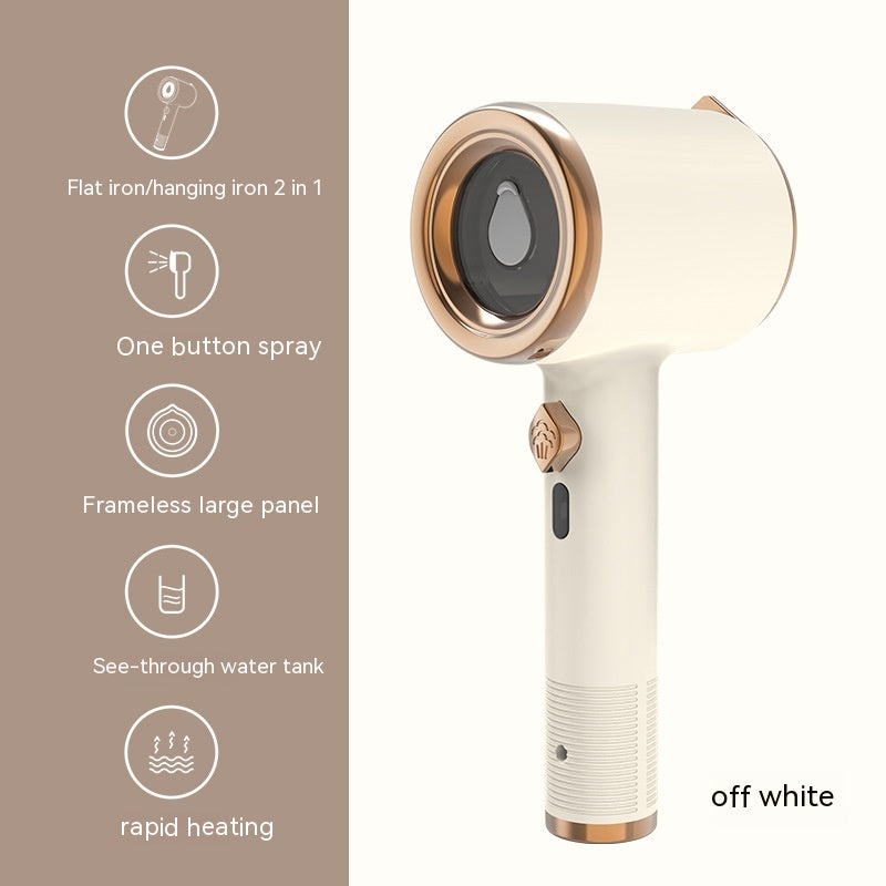 2-in-1 Mini Portable Handheld Garment Steamer - Vertical Fabric Steam Iron for Travel & Home