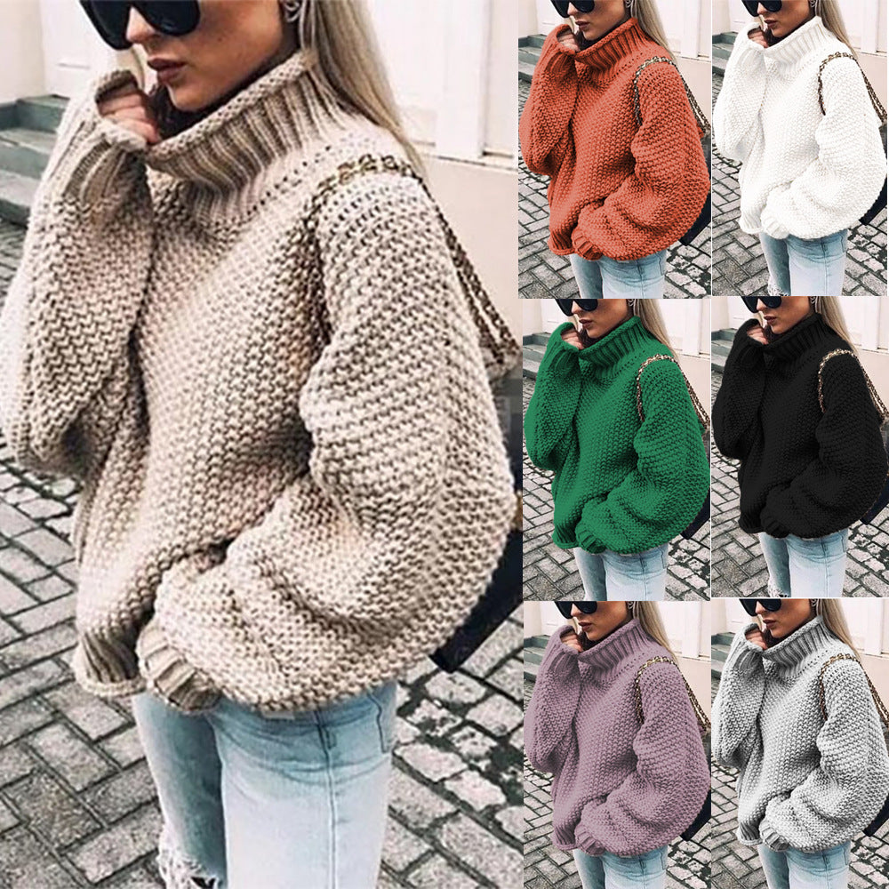 chunky turtleneck sweater