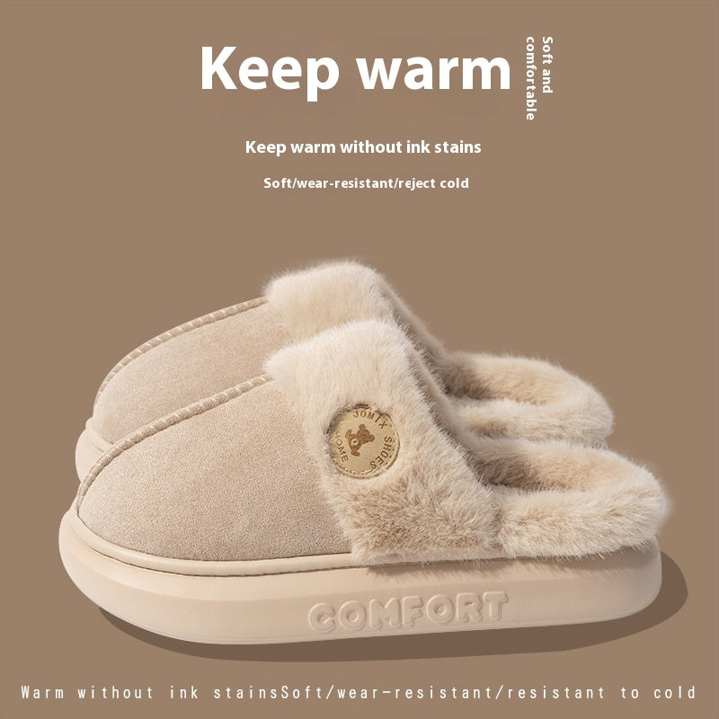 New Plush Slippers for Women & Men – Warm Winter Indoor Fleece Shoes