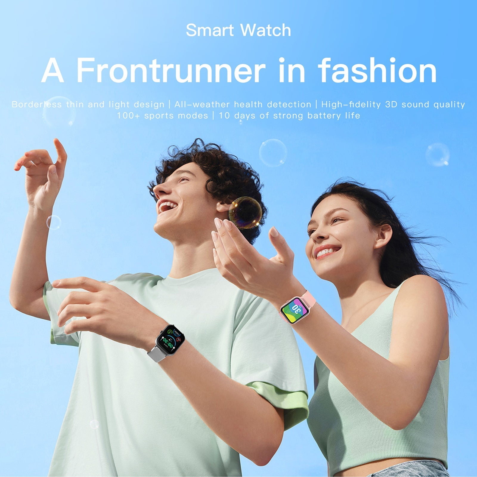 Smart Watch 1.83" Fitness Tracker – IP67 Waterproof, Heart Rate & Activity Monitor