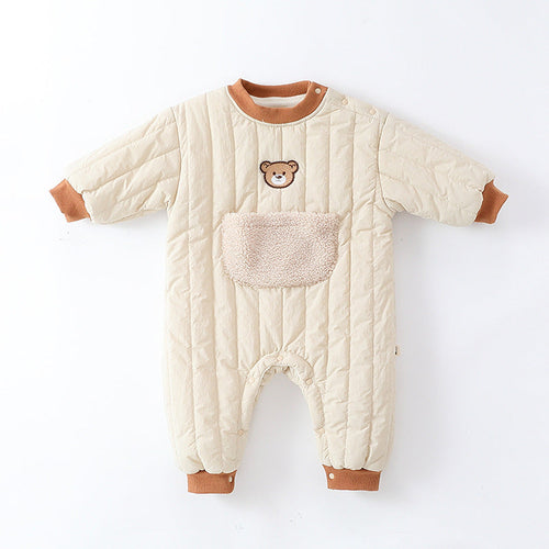 Autumn and Winter New Arrival Baby Unisex Teddy Pattern Long Sleeves