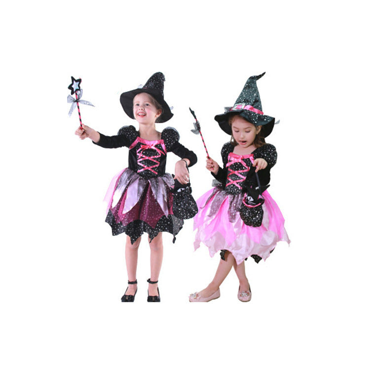 Kids Halloween costume – girls witch dress up cosplay