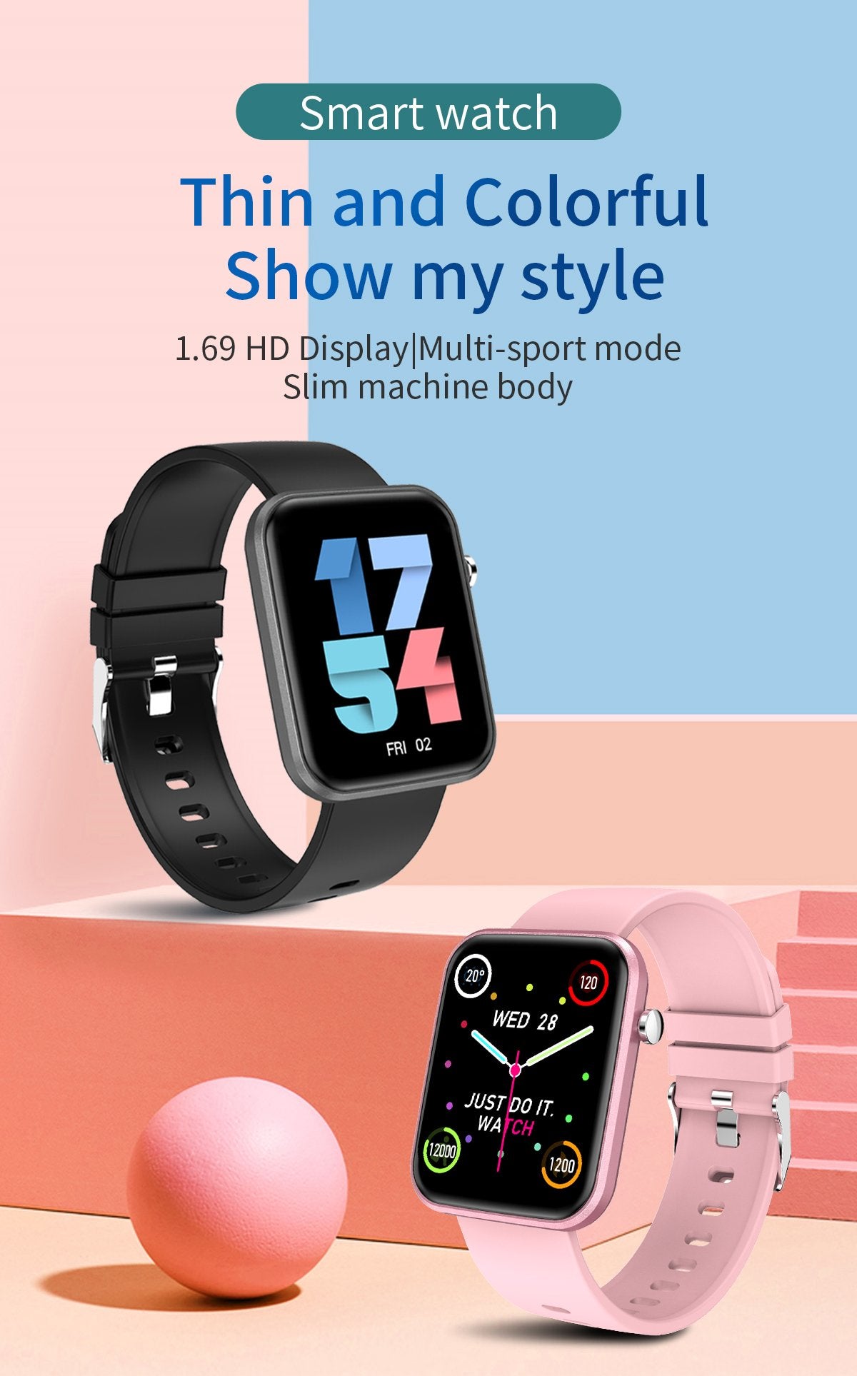 Smartwatch With Three Bands And Wellness + Activity Tracker