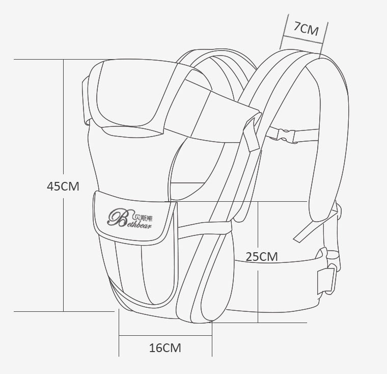 Ergonomic 4-in-1 Baby Carrier with Hip Seat | 0-24 Months
