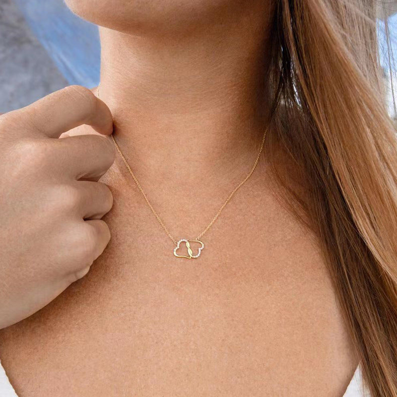 2 heart necklace