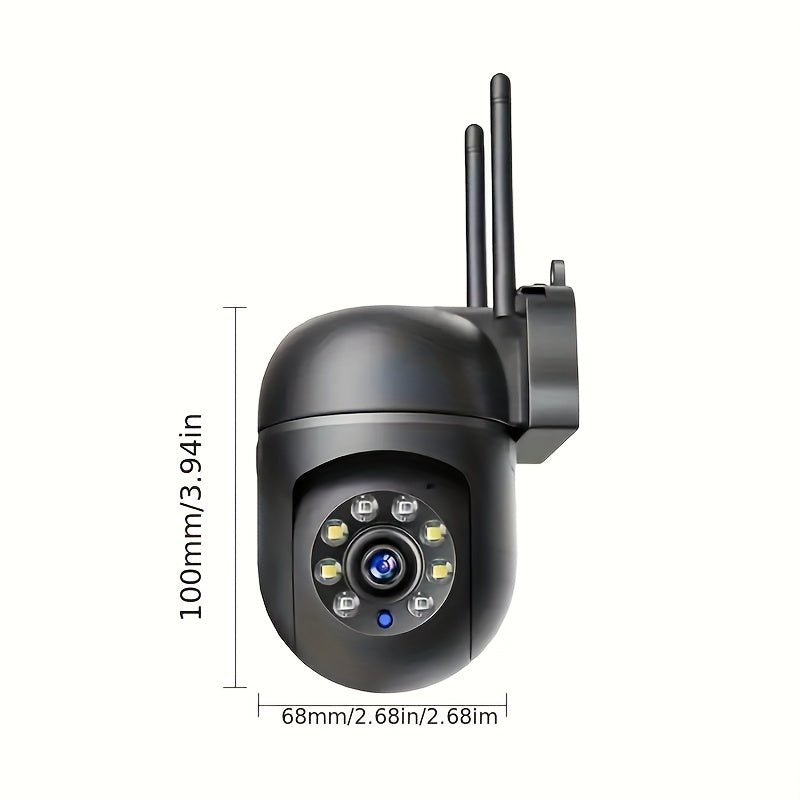 360 degree wireless outdoor security camera with night vision.
