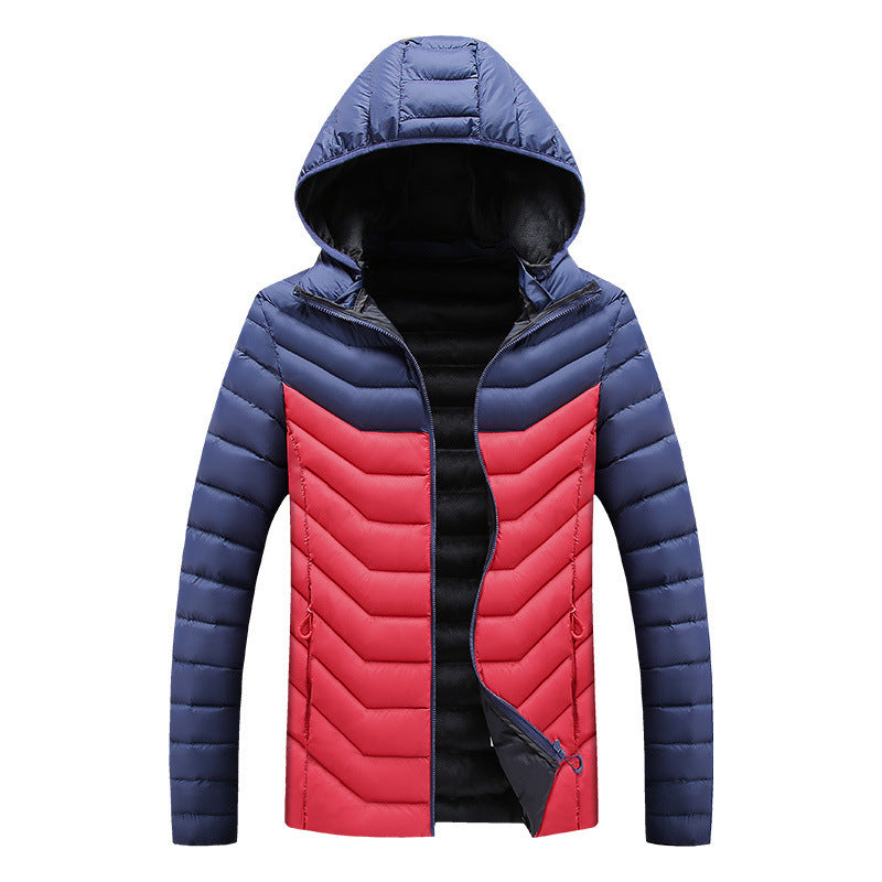 men's hooded puffer coat