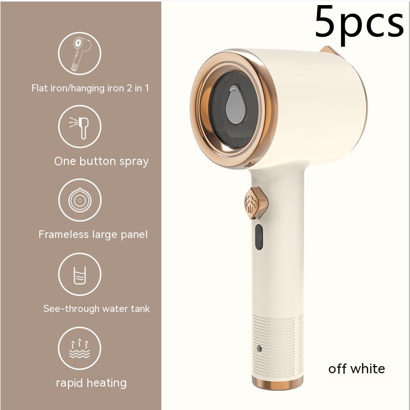 2-in-1 Mini Portable Handheld Garment Steamer - Vertical Fabric Steam Iron for Travel & Home
