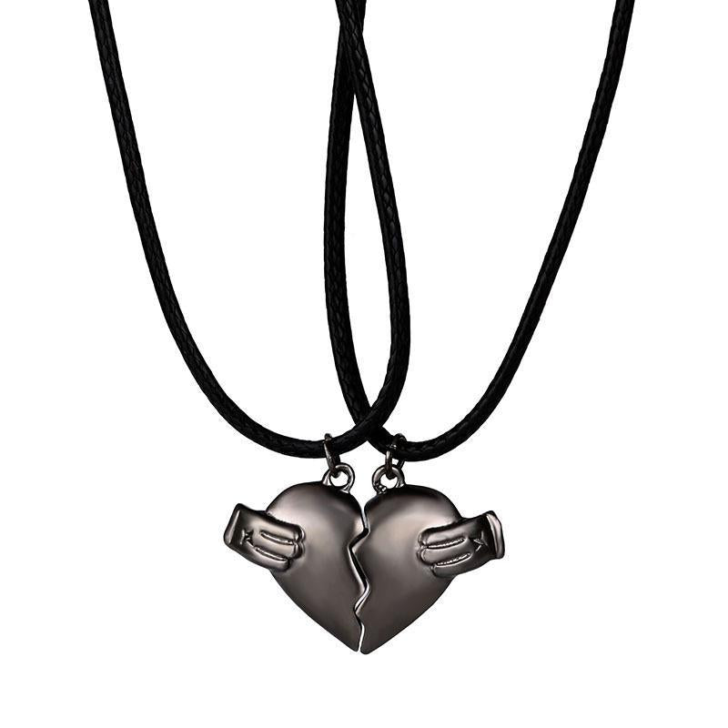 magnetic love heart necklace