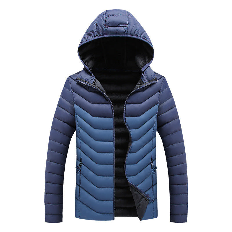 men's hooded puffer coat