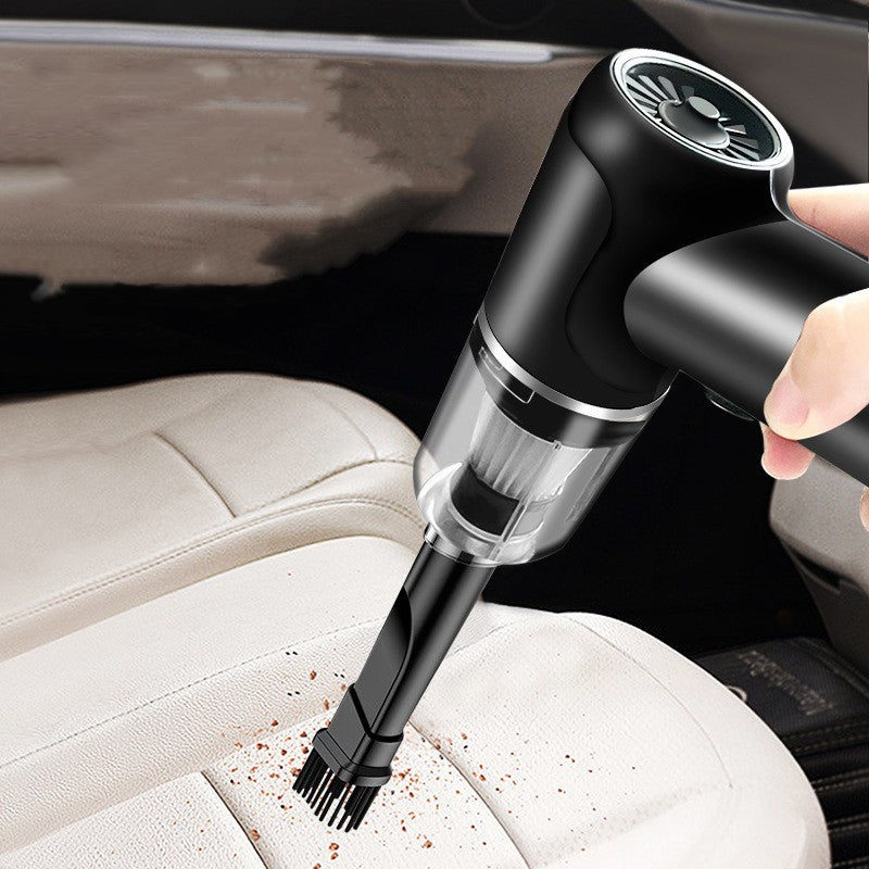 Handheld wireless car vacuum cleaner for interior detailing