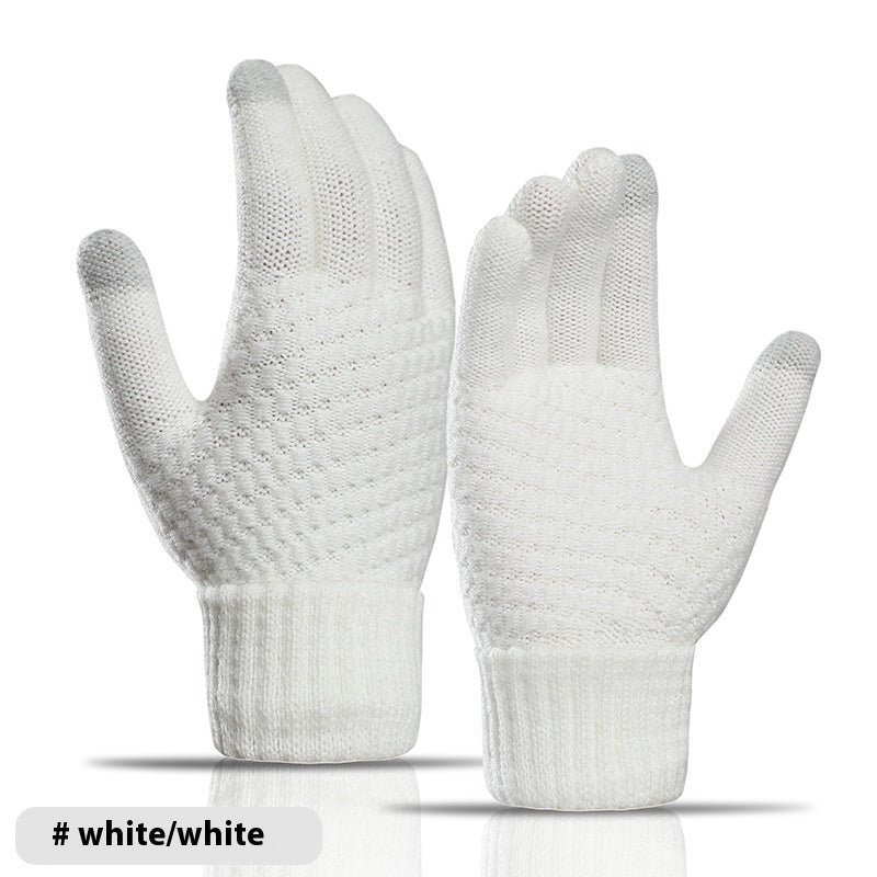Men's Cashmere-like Thickened Reverse Needle Jacquard Women's Fashionable Warm