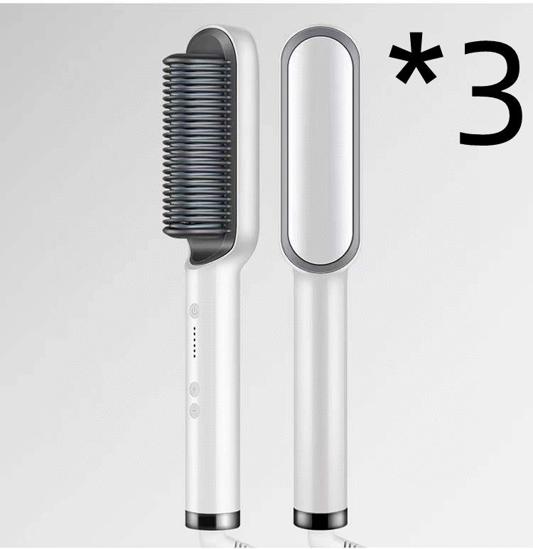2-in-1 Ionic Hair Straightener & Curling Brush