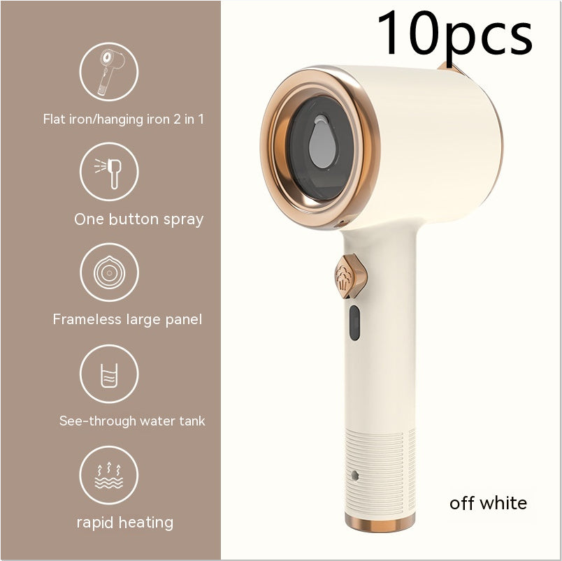 2-in-1 Mini Portable Handheld Garment Steamer - Vertical Fabric Steam Iron for Travel & Home