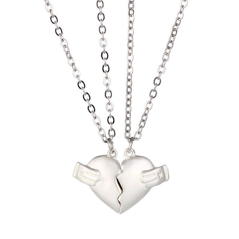 magnetic love heart necklace