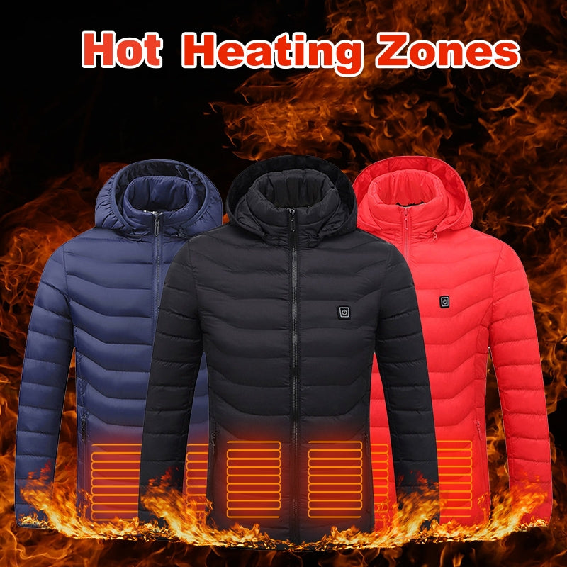 men's heated puffer jacket