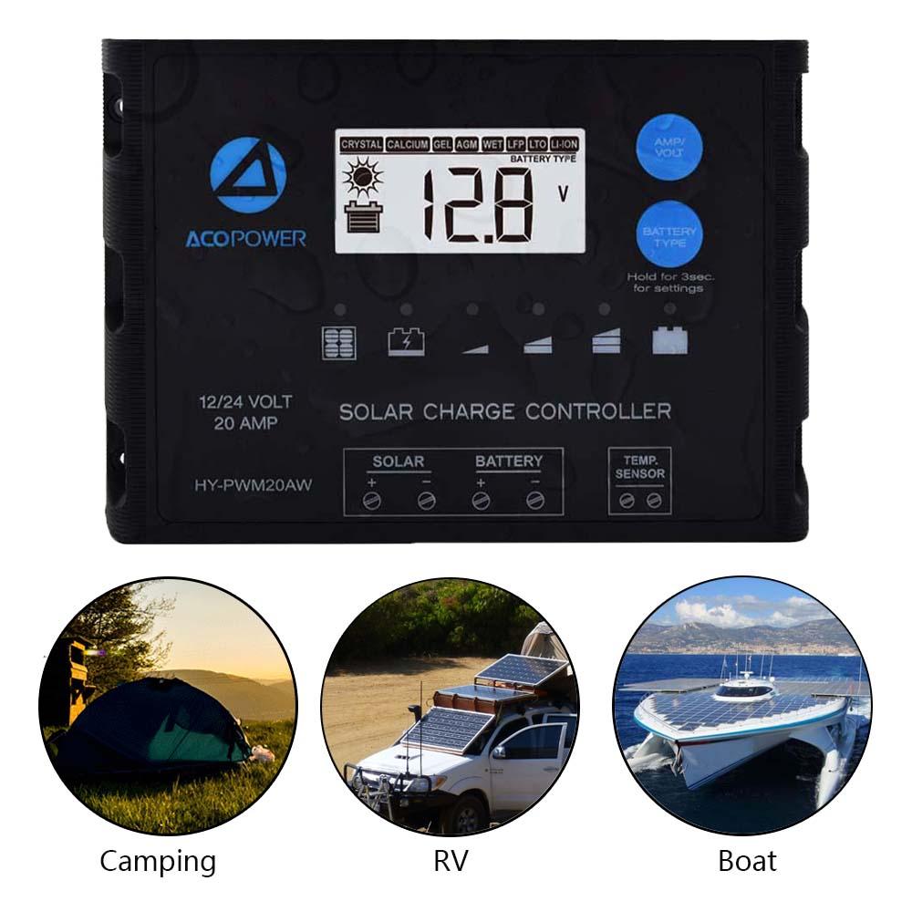 ProteusX Waterproof PWM Solar Charge Controller