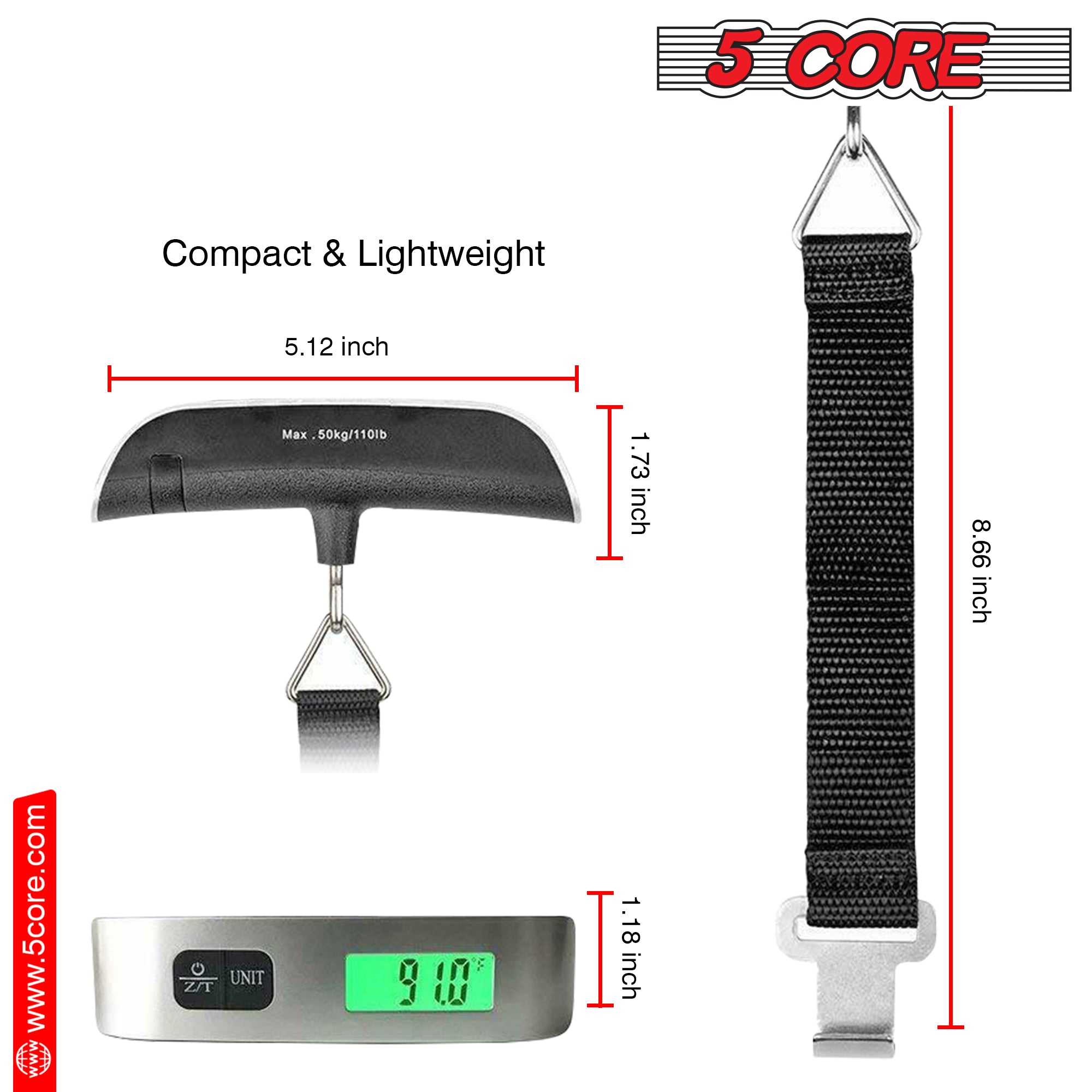 5Core Digital Luggage Scale