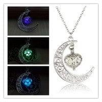 ShineLuxe™ Glowing Silver Pendant Necklace