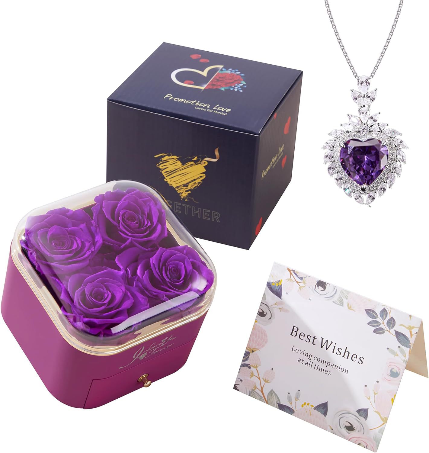 Romantic Rose Drawer Jewelry Box