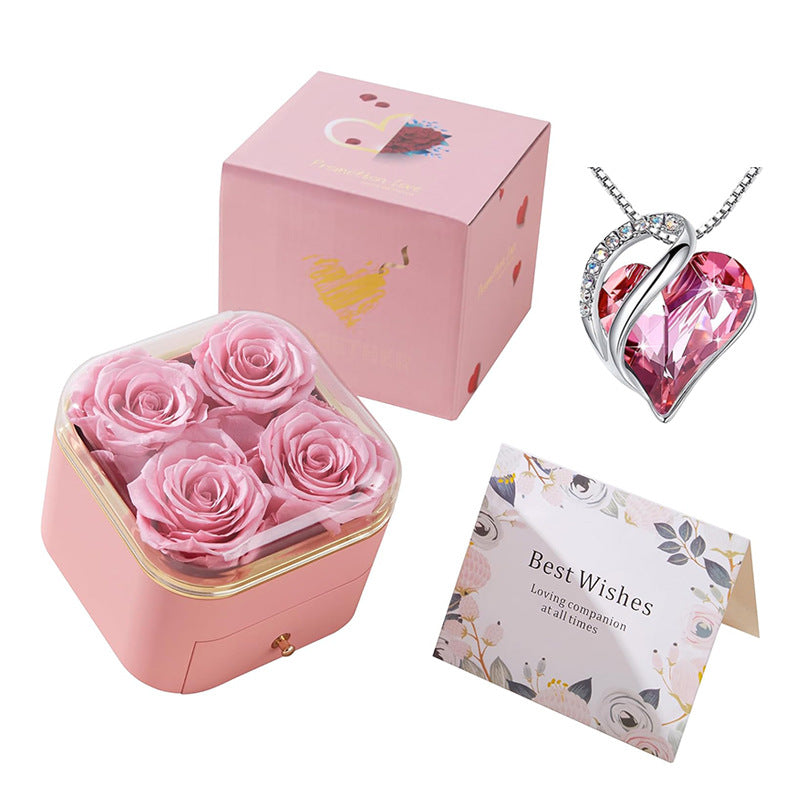 Romantic Rose Drawer Jewelry Box