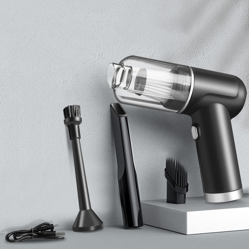 Handheld wireless car vacuum cleaner for interior detailing
