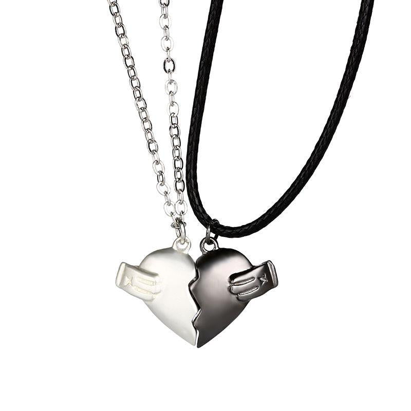 magnetic love heart necklace